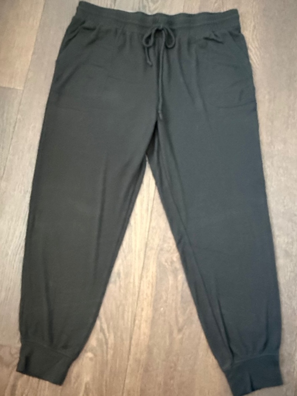 Gibsonlook Black Knit Jogger Pants XL Drawstring Pull-On